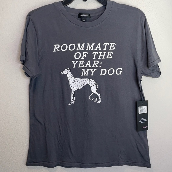 Wildfox Roommate of the Year My Dog Keke Tee NEW - Picture 2 of 10